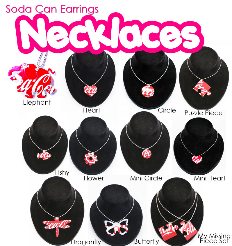 Soda Can Earrings - Necklaces Soda Can Earrings - Necklaces