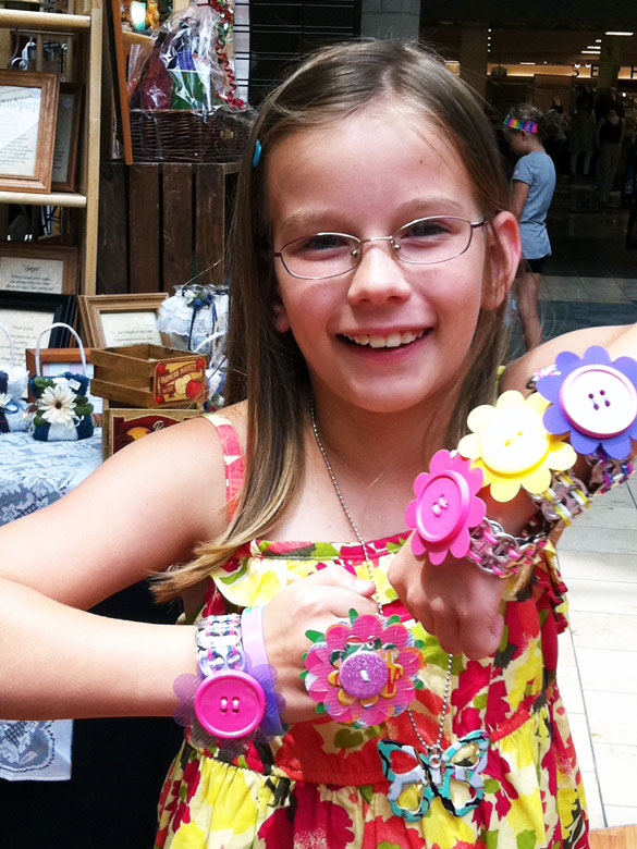Flower Bracelets at Mall at Robinson